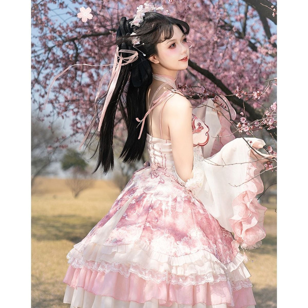 Cherry Blossom Chinese-Inspired Dress