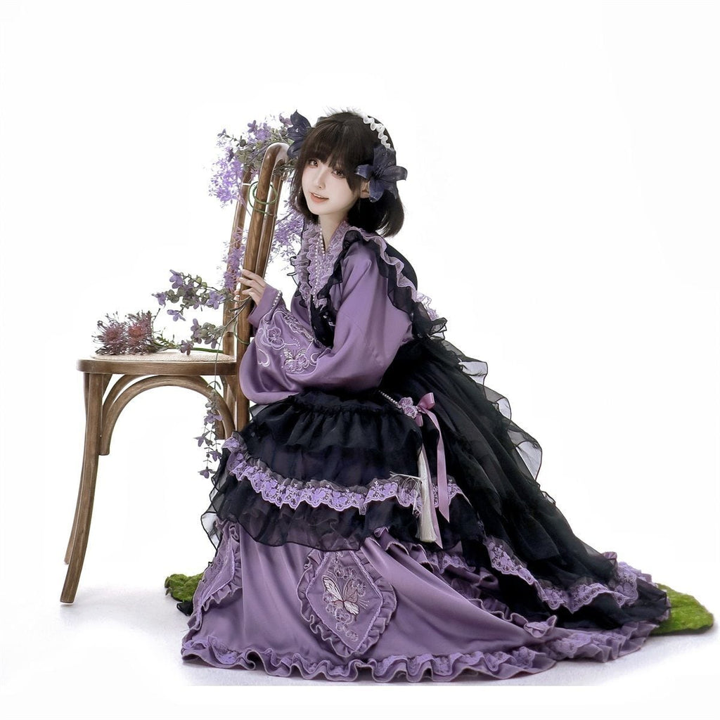 Lavender & Noir Frill Ensemble