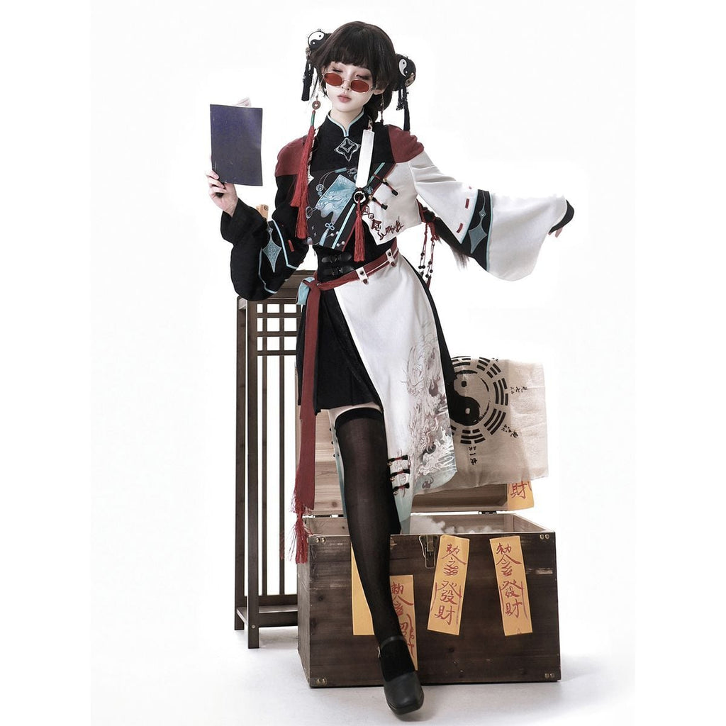 Stylish Asymmetrical Oriental Lolita Set