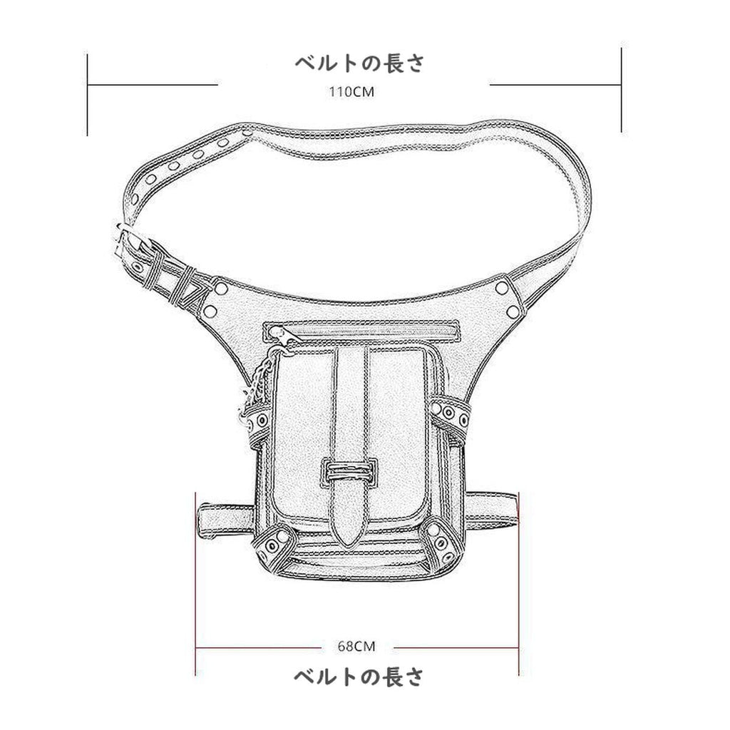 Gothic Black Side Bag