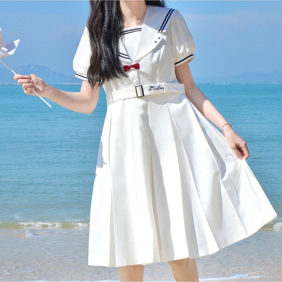 Cute Short Sleeve Sailor Outfit