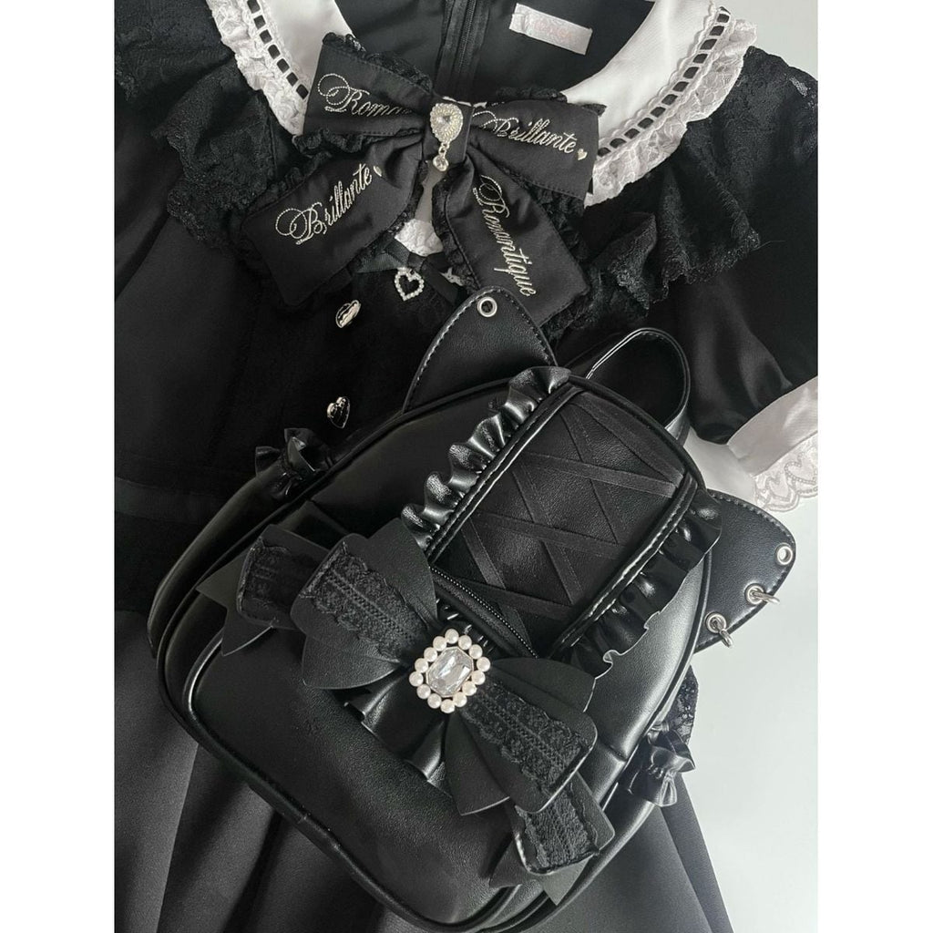 Kawaii Cat Ear Lace-Up Bag
