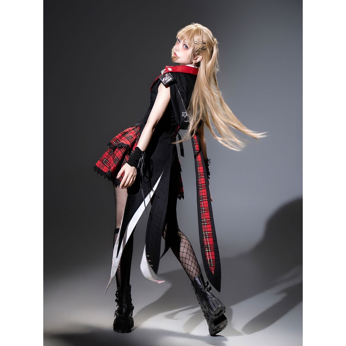 Whimsical Checkered Rabbit Set