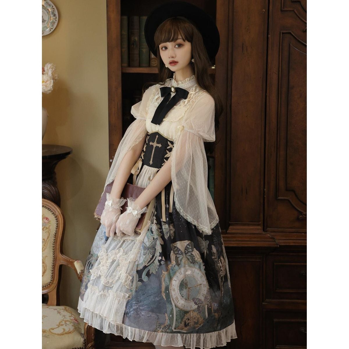 Chic Gothic Cross Lolita Dress