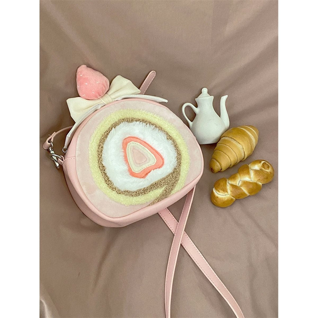 Strawberry Roll Cake Backpack