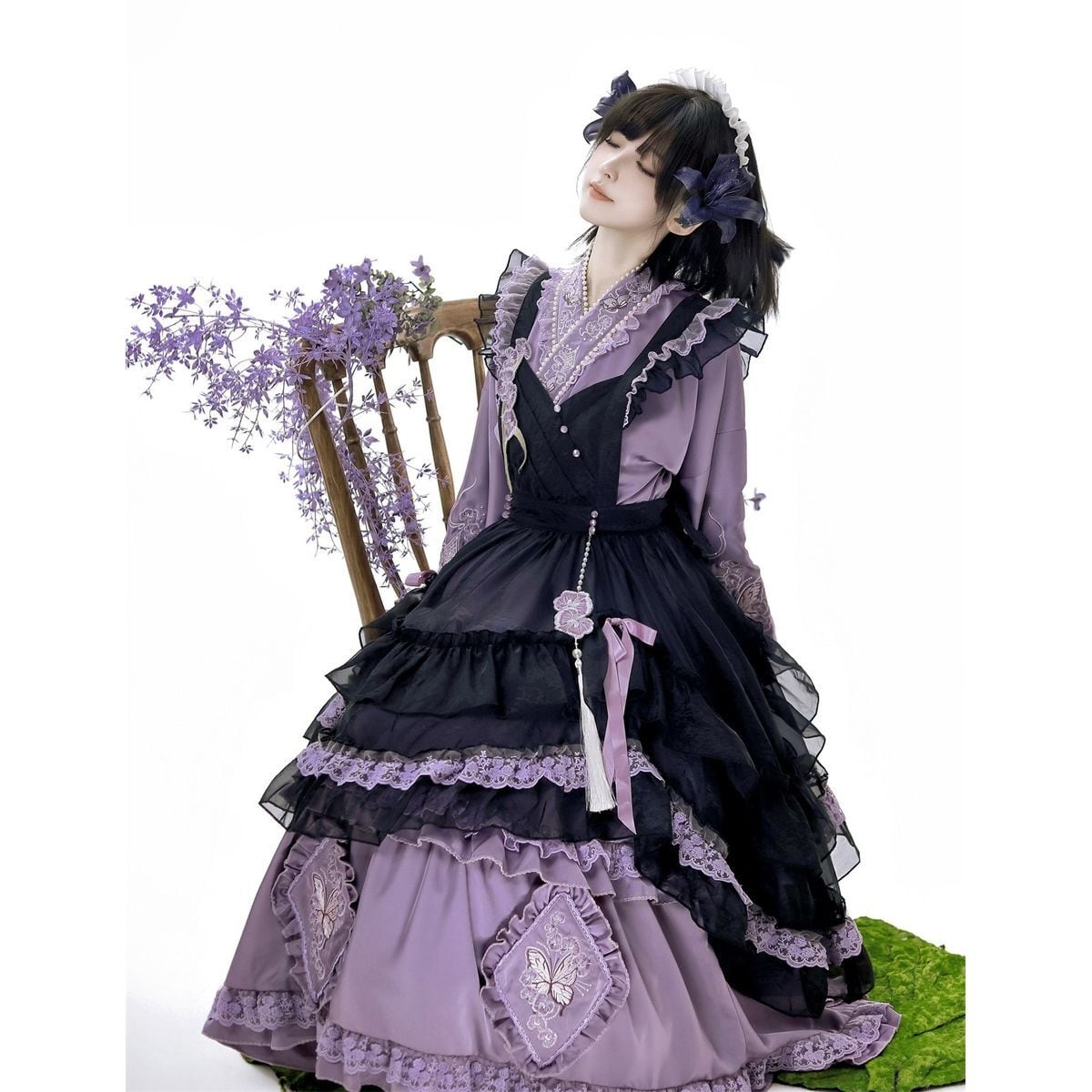 Lavender & Noir Frill Ensemble
