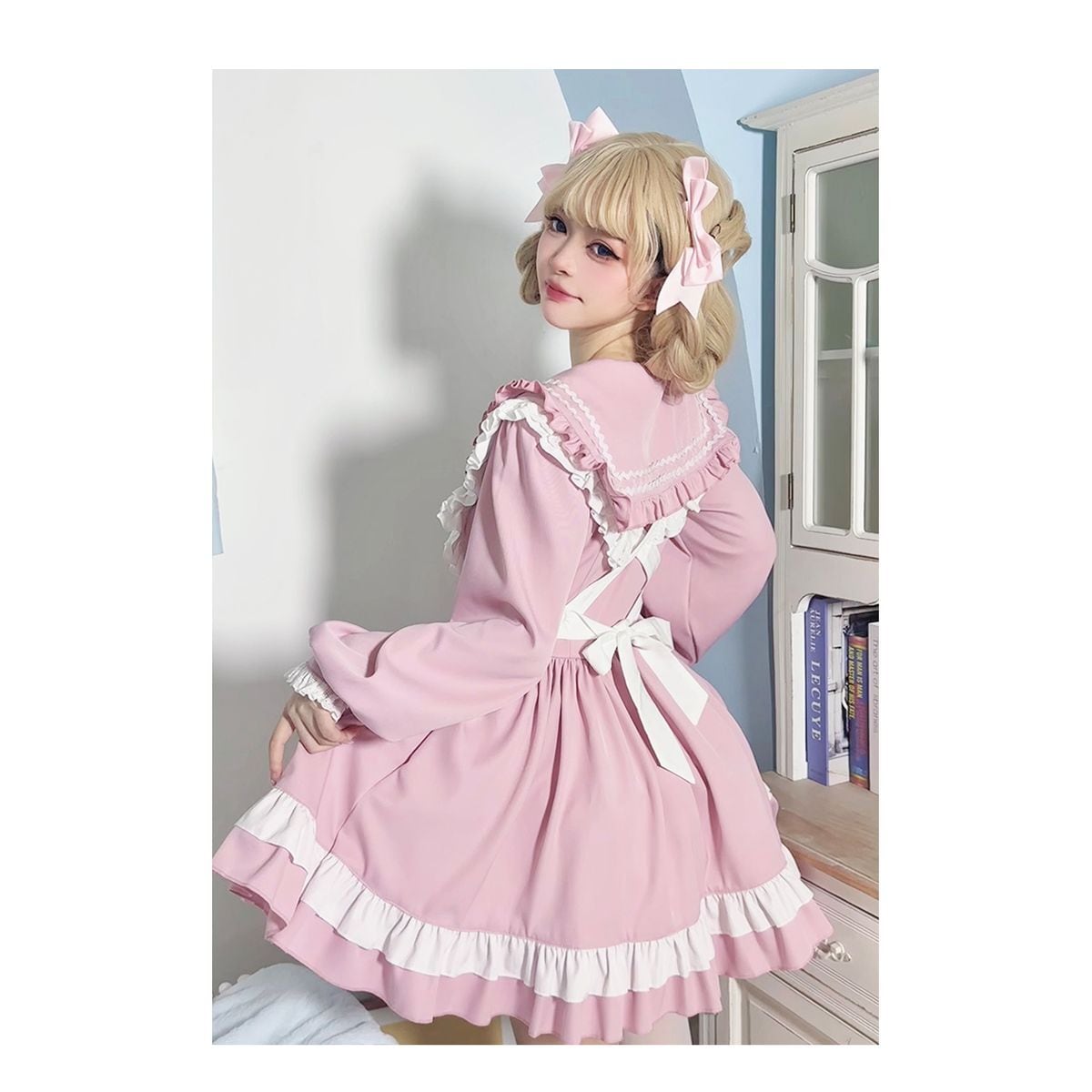 Sailor Collar Frill Maid Dress
