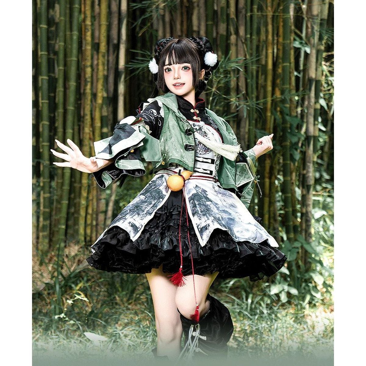 Panda-Themed Chinese Dress Set