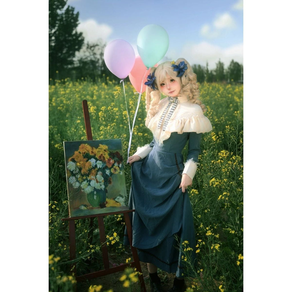 Elegant Sapphire Blue Dress