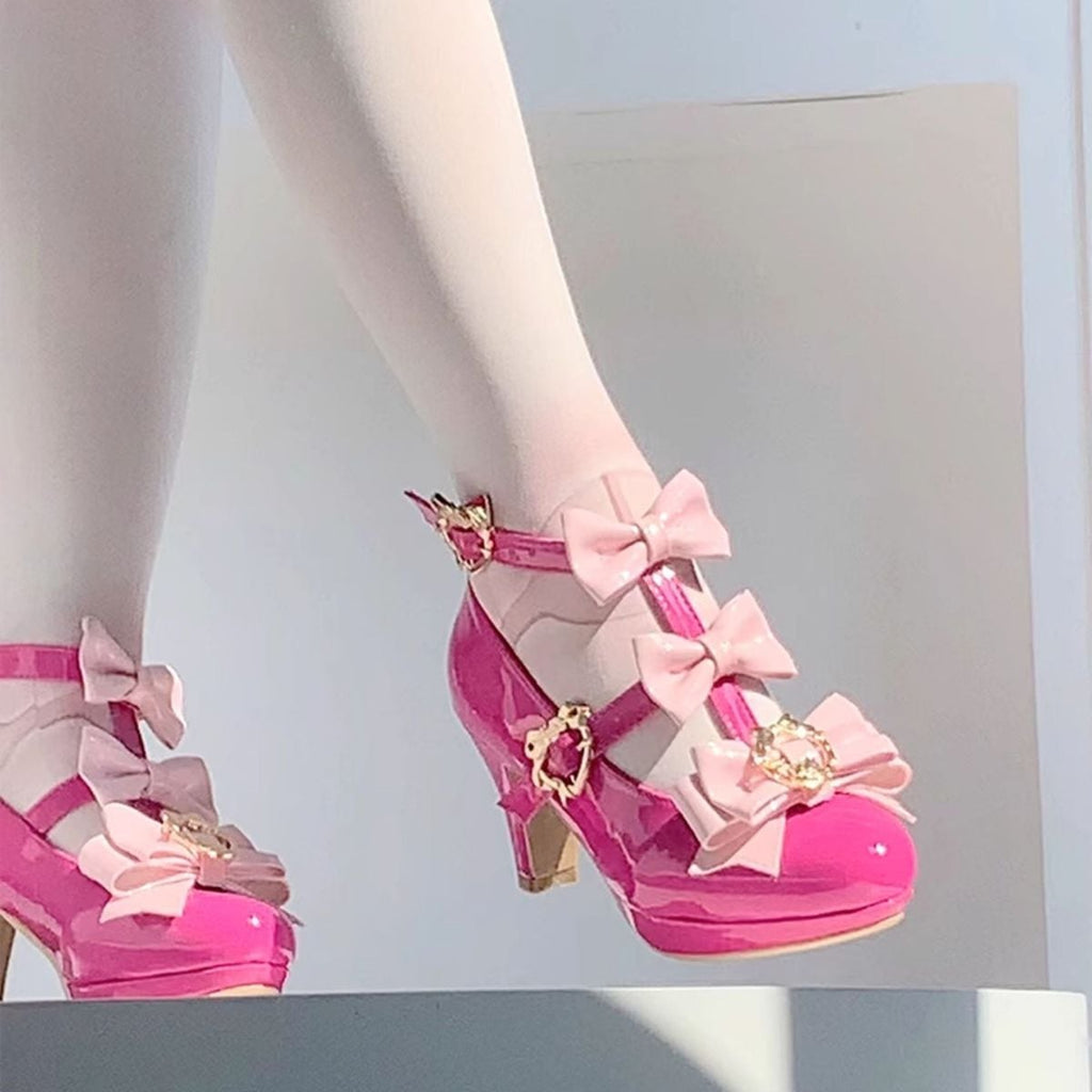 Bow Adorned Lolita High Heels