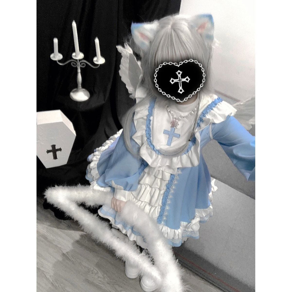 Dark Aesthetic Cross Gothic Dress