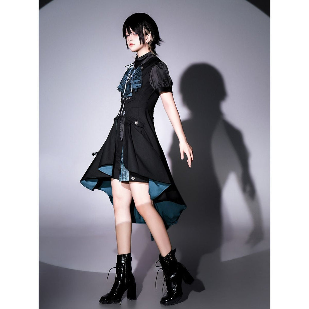 Noble Black and Blue Prince Attire