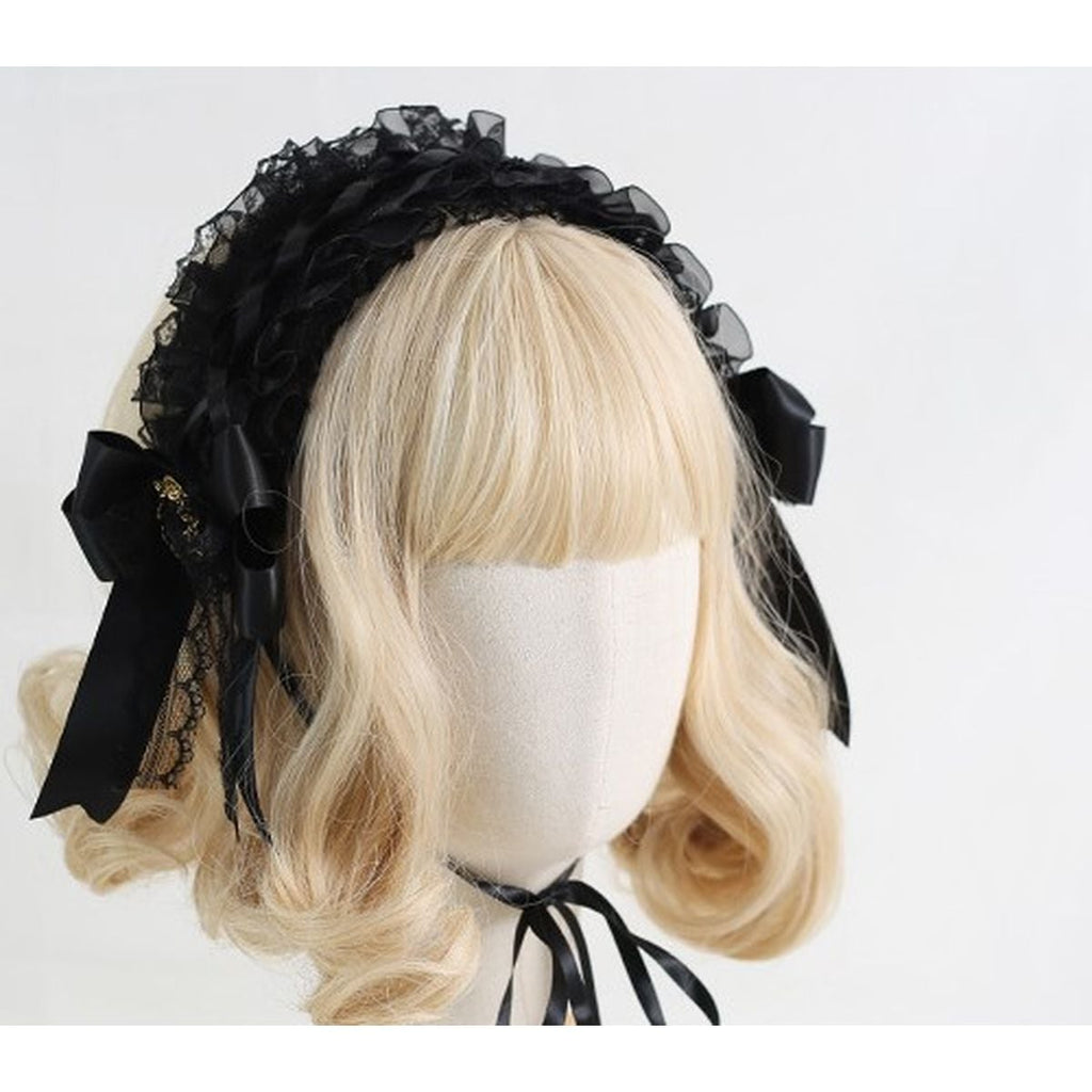 Devil Wings Lace Headpiece