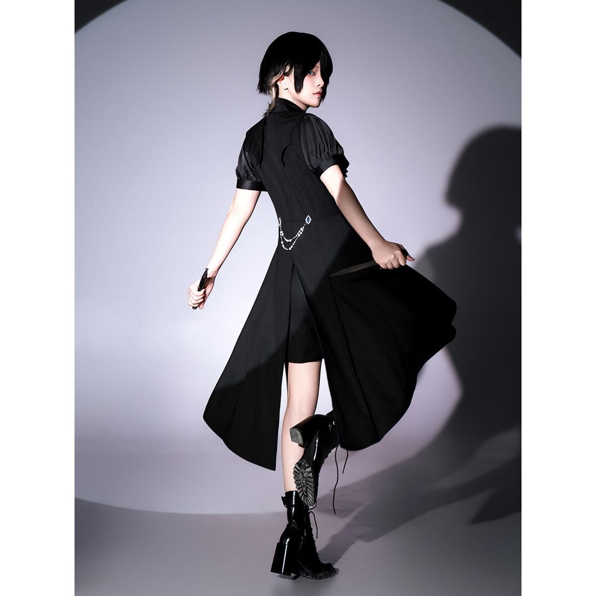 Noble Black and Blue Prince Attire