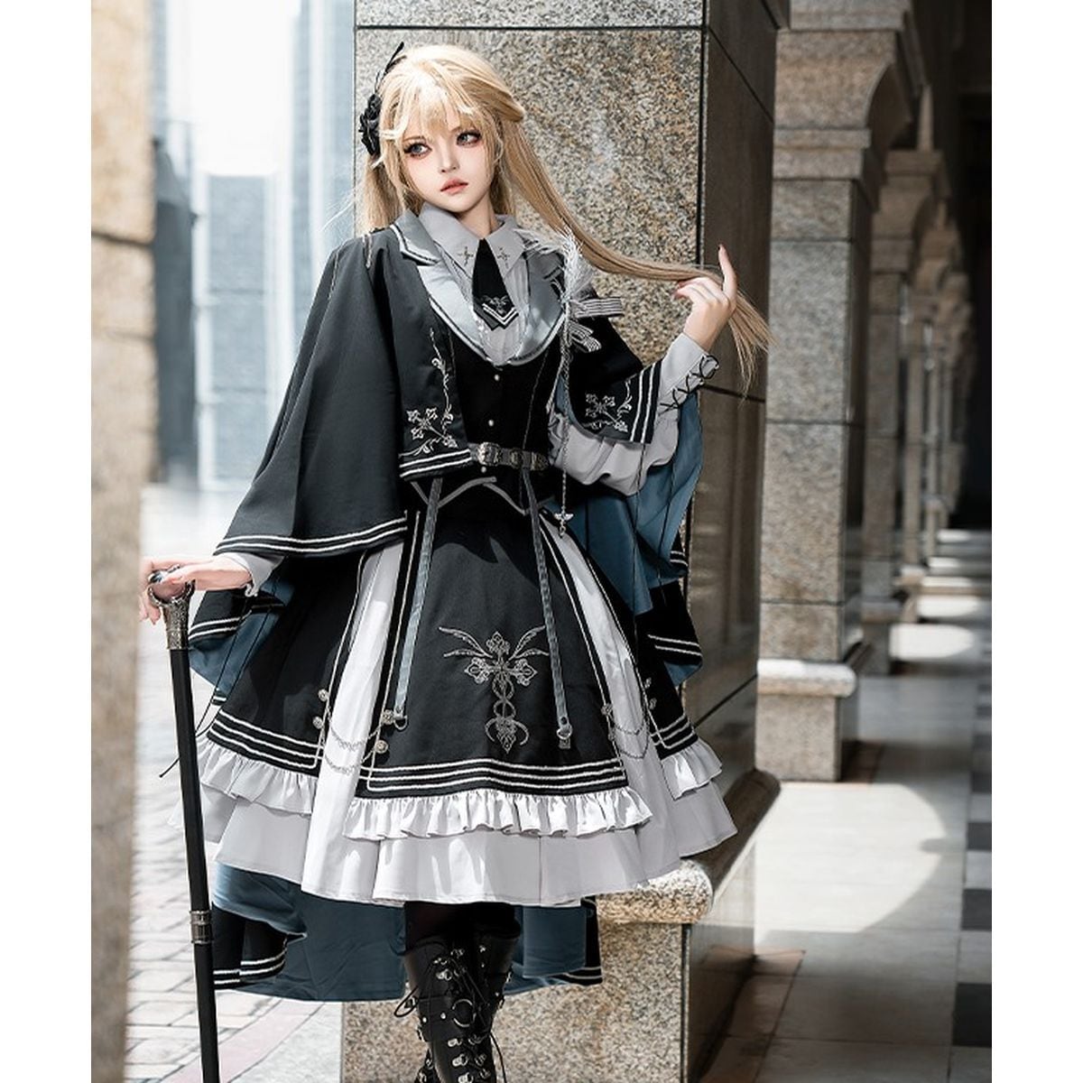 Elegant Military Lolita Ensemble