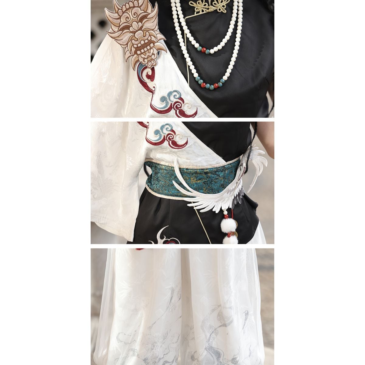 Asymmetrical Oriental-Inspired Set