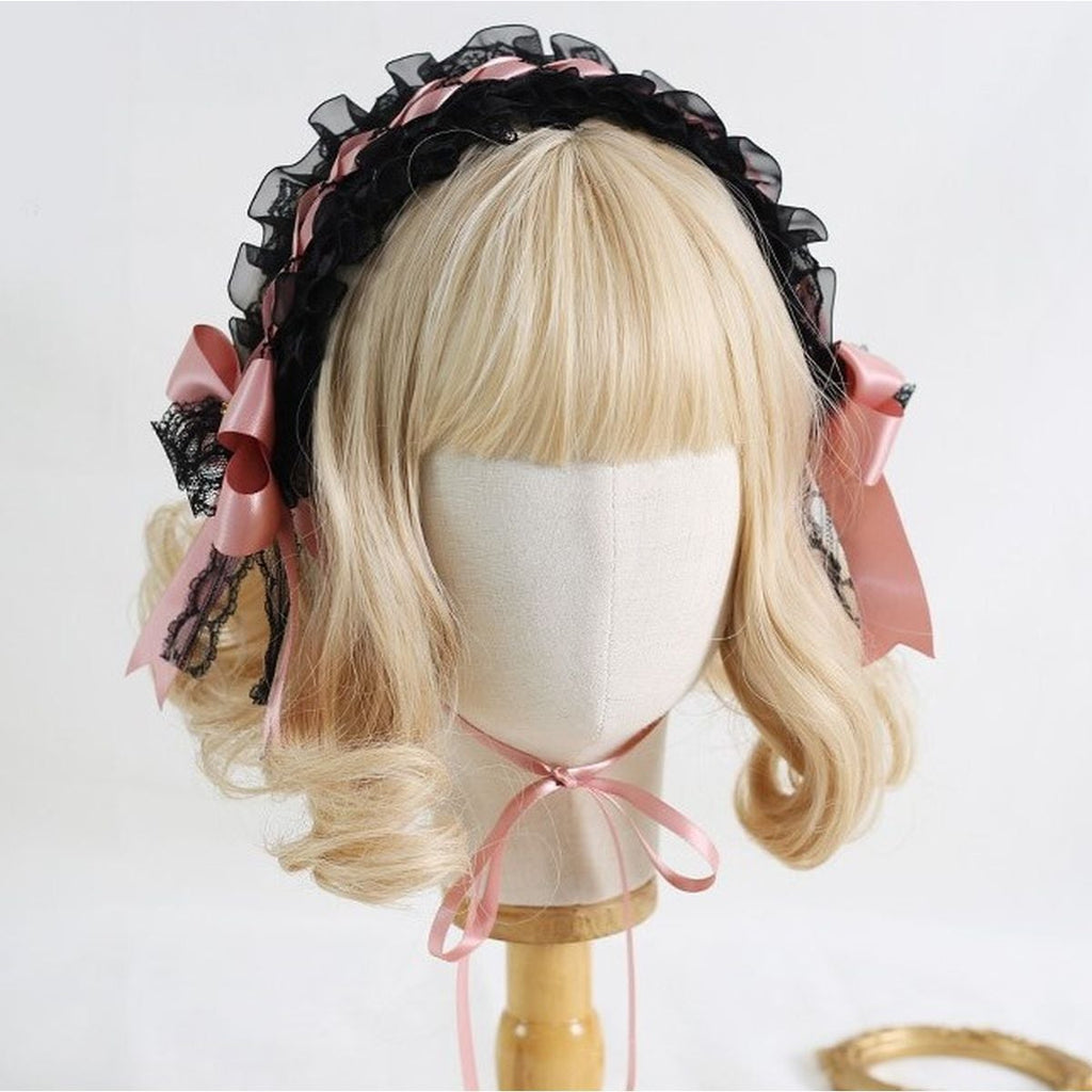 Devil Wings Lace Headpiece