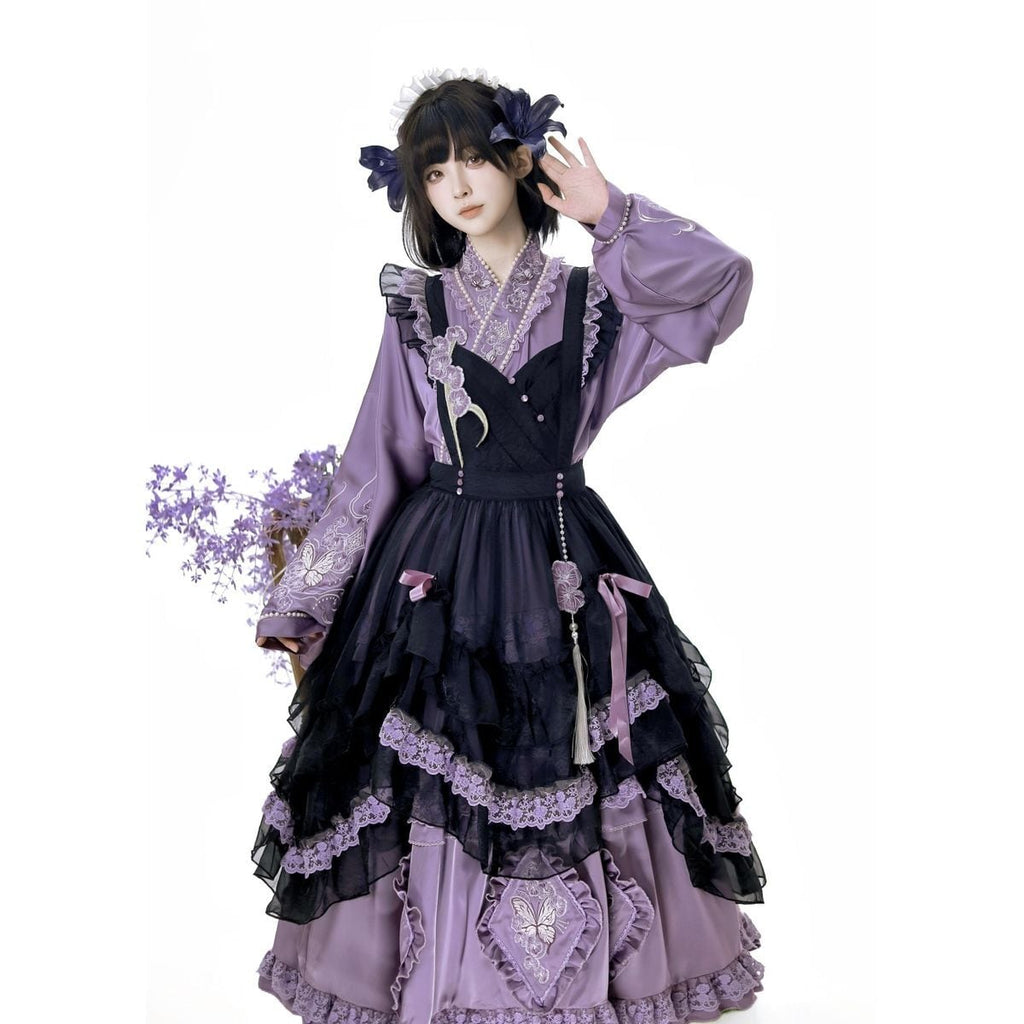 Lavender & Noir Frill Ensemble