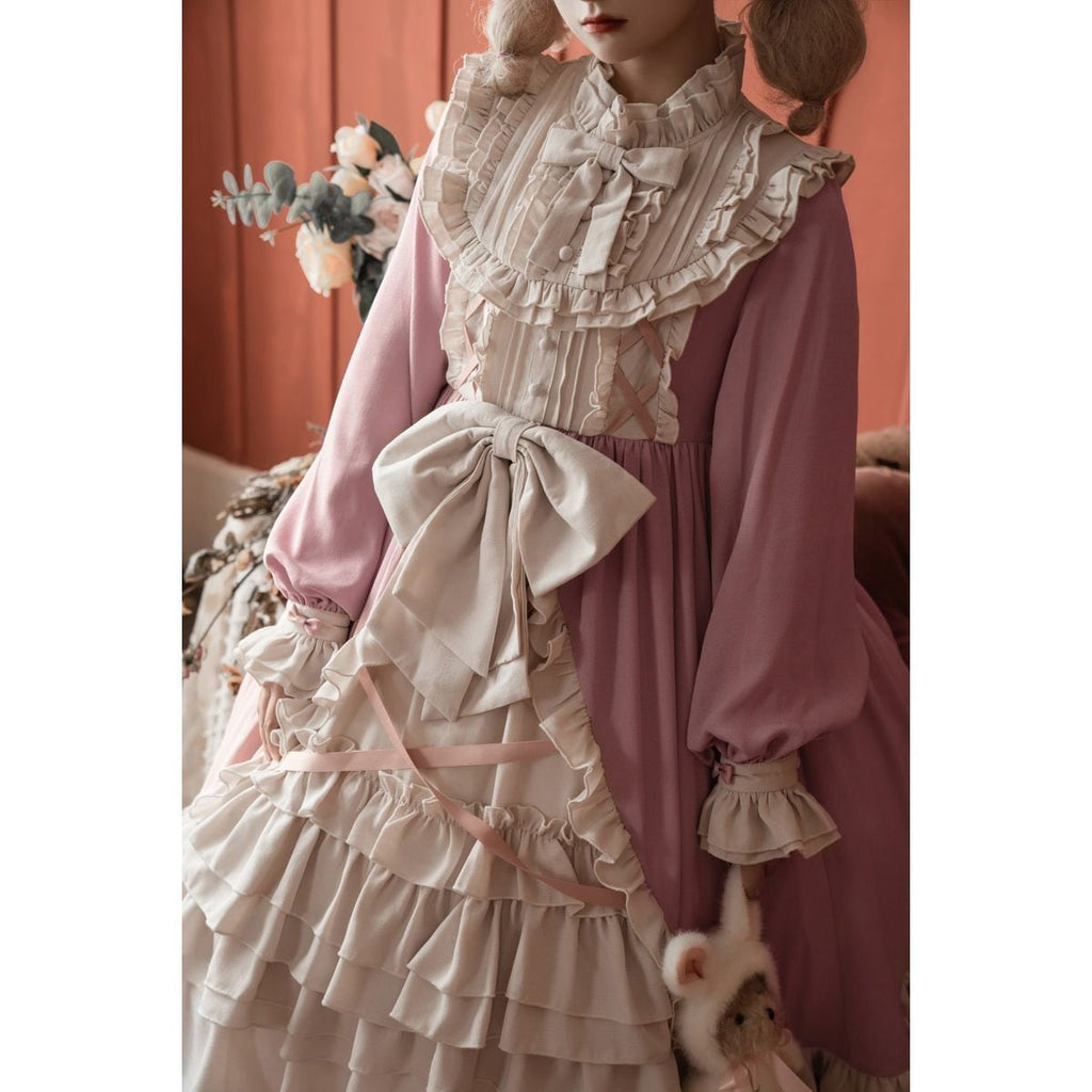 Elegant Snow White Ruffled Dress