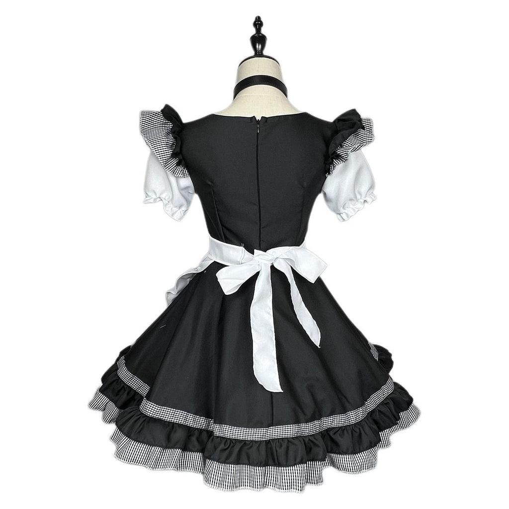 Cat Maid Set with Choker and Pannier