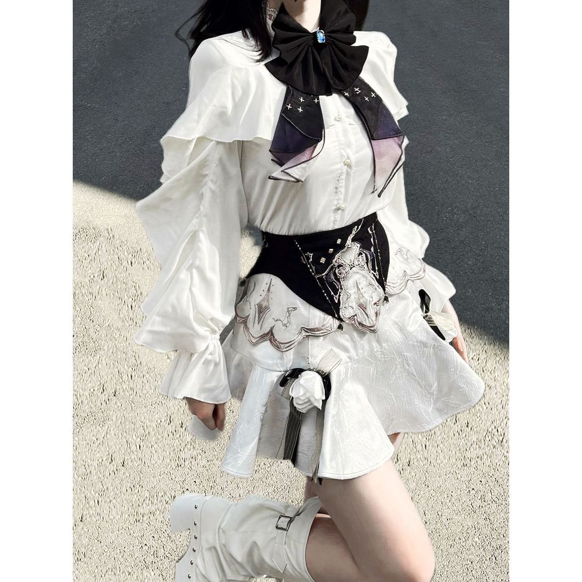 Romantic Floral Frill Set