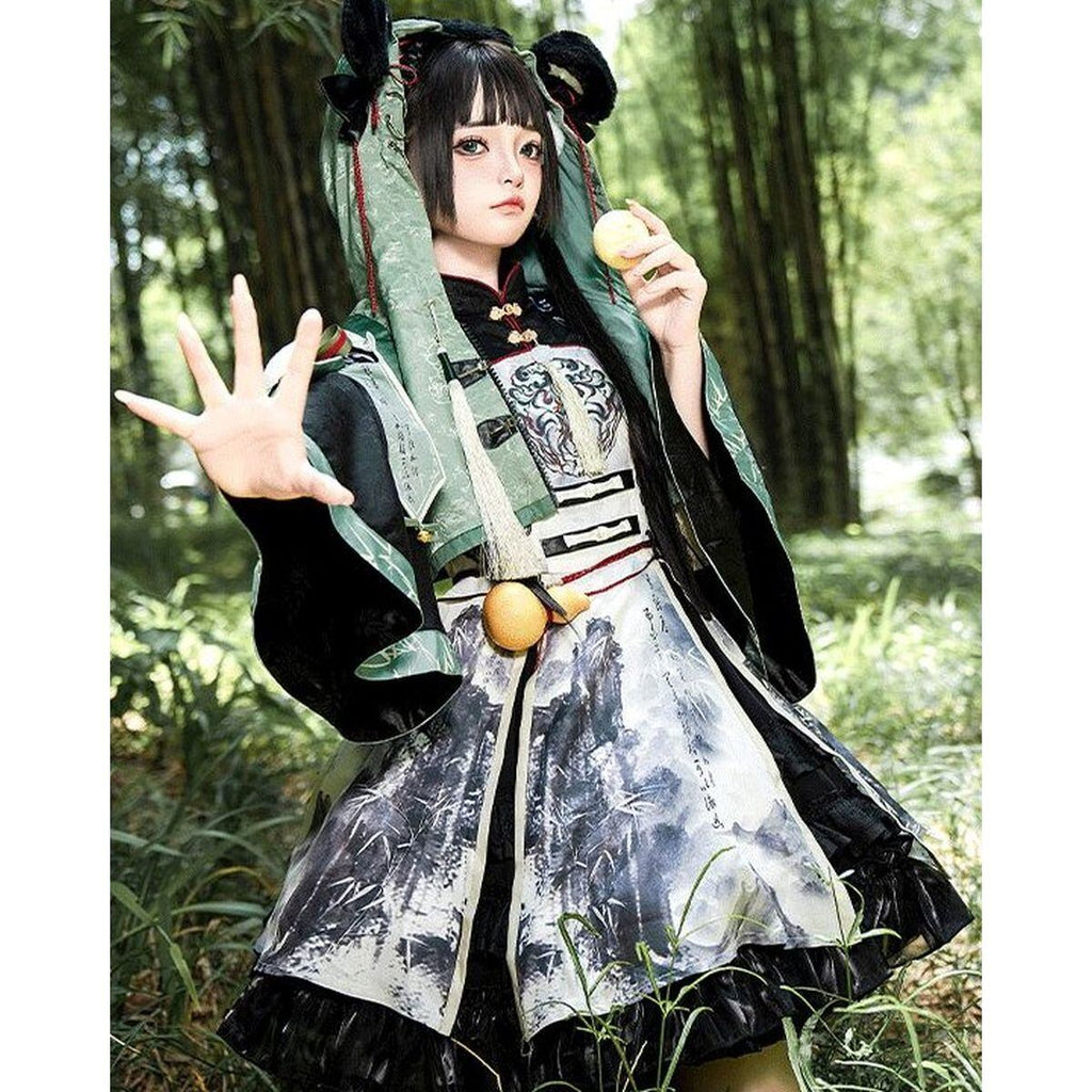 Panda-Themed Chinese Dress Set