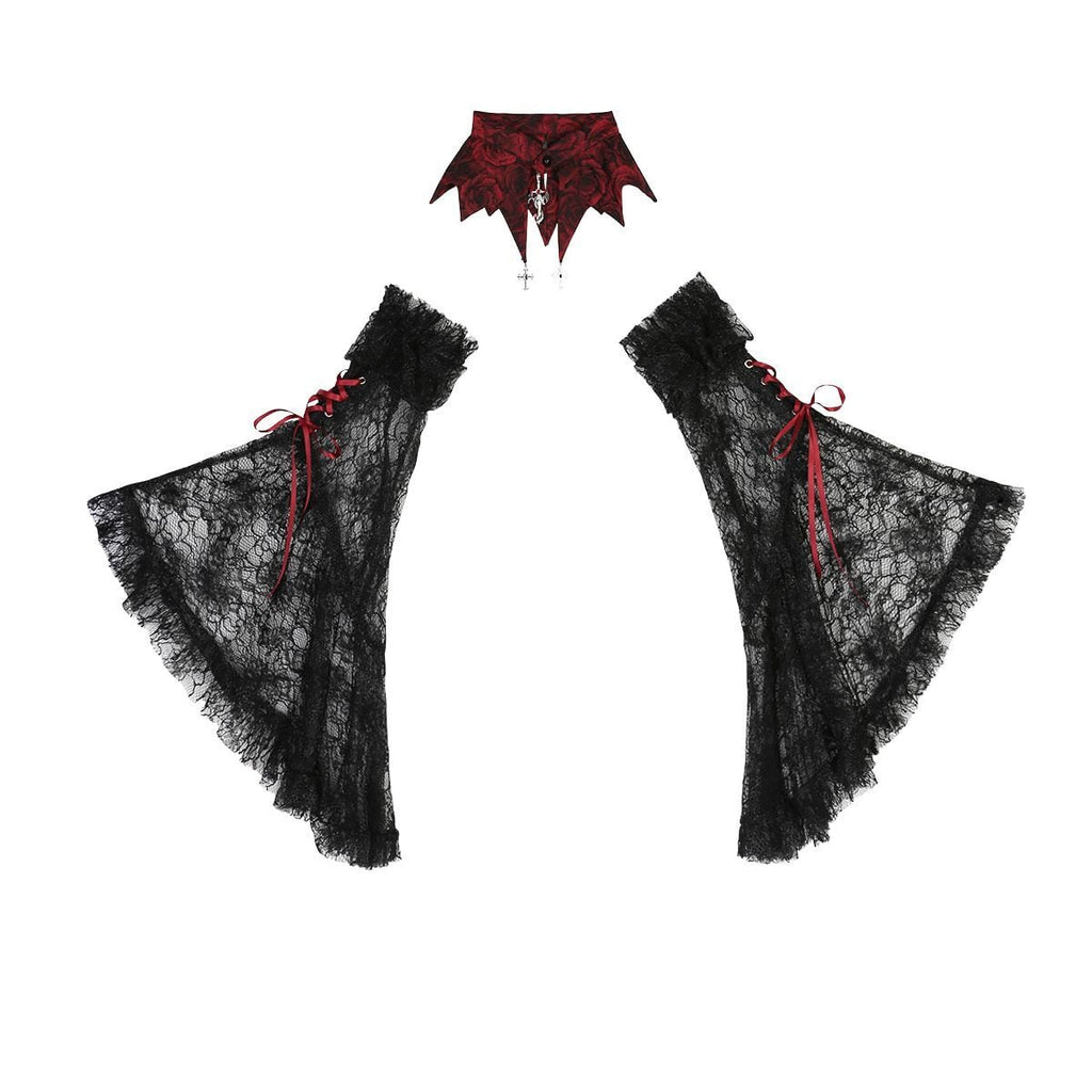 Mystical Gothic Rose Dress Set