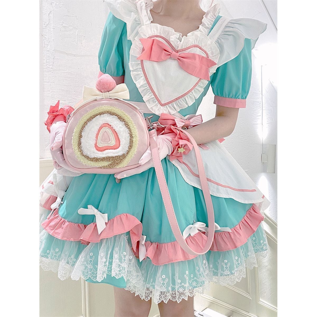 Strawberry Roll Cake Backpack