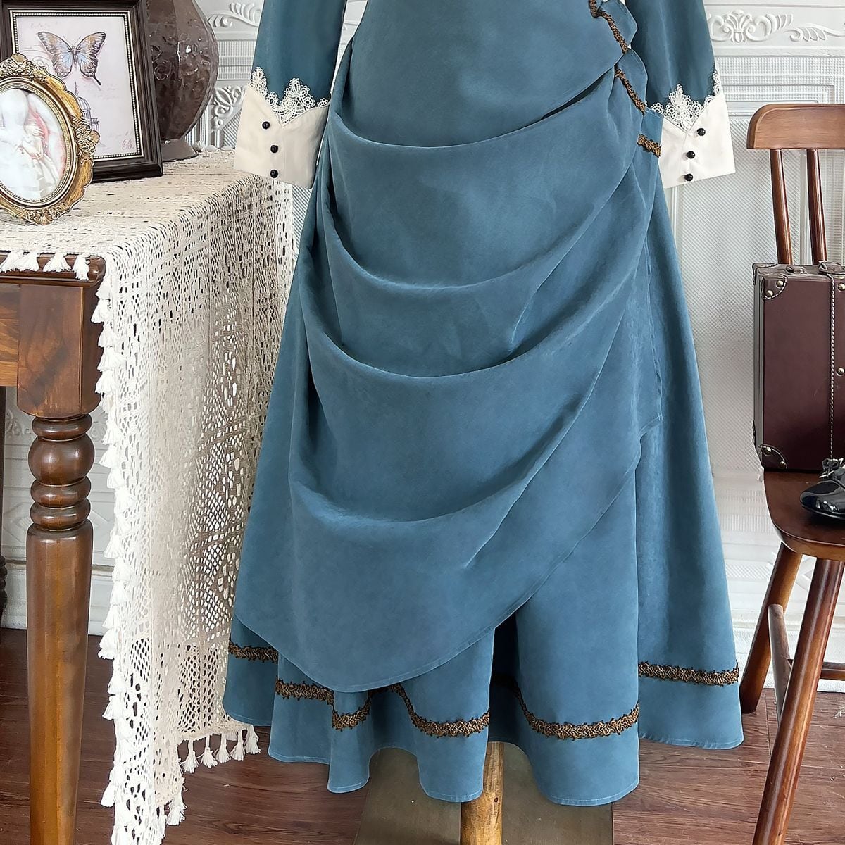 Elegant Sapphire Blue Dress