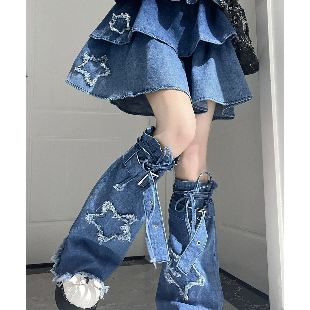 Y2K Gradient Denim Ensemble