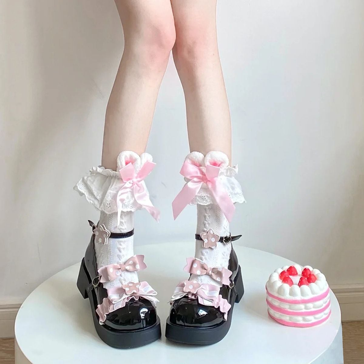 Bunny Lolita Ribbon Socks