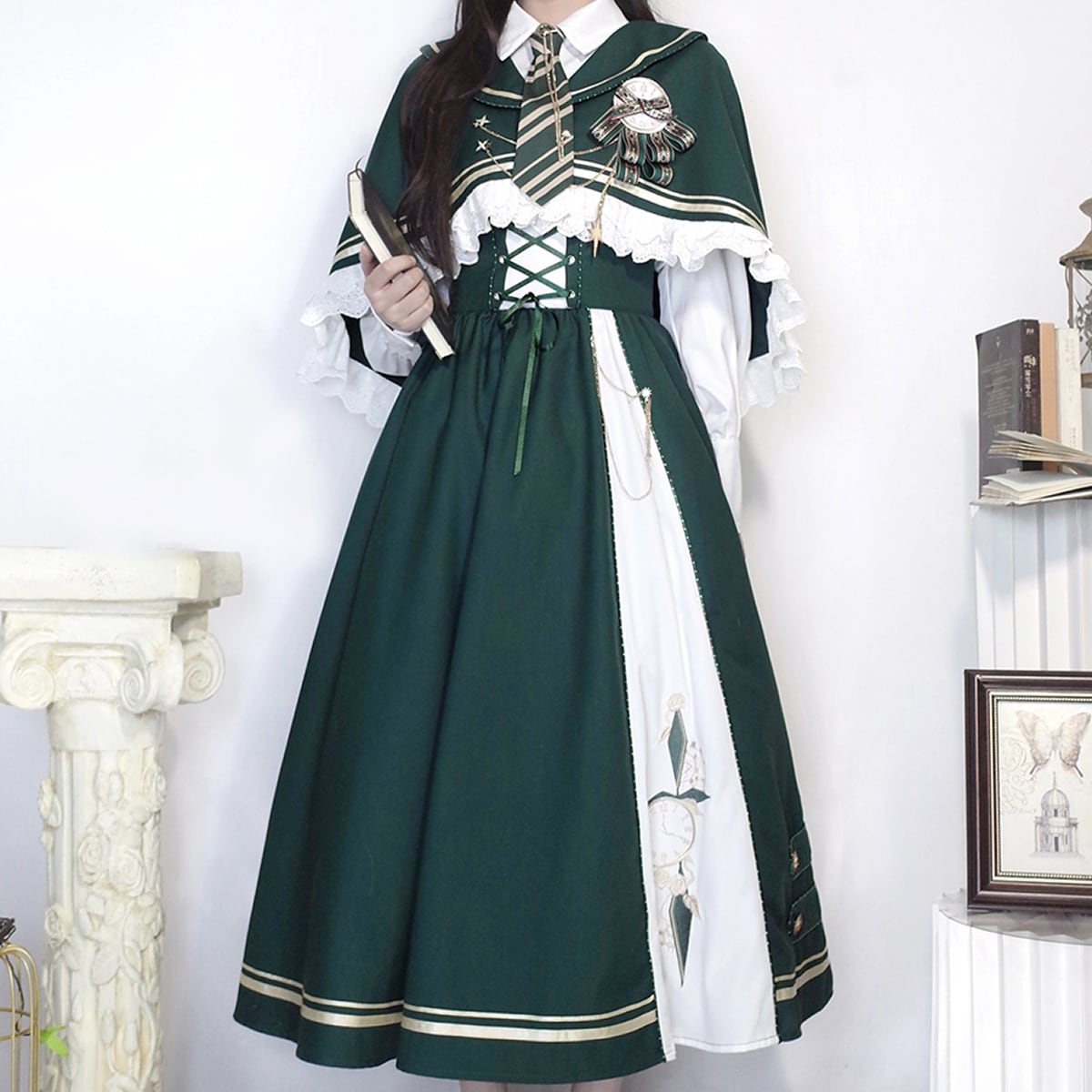 Time Traveler Cape Dress Ensemble