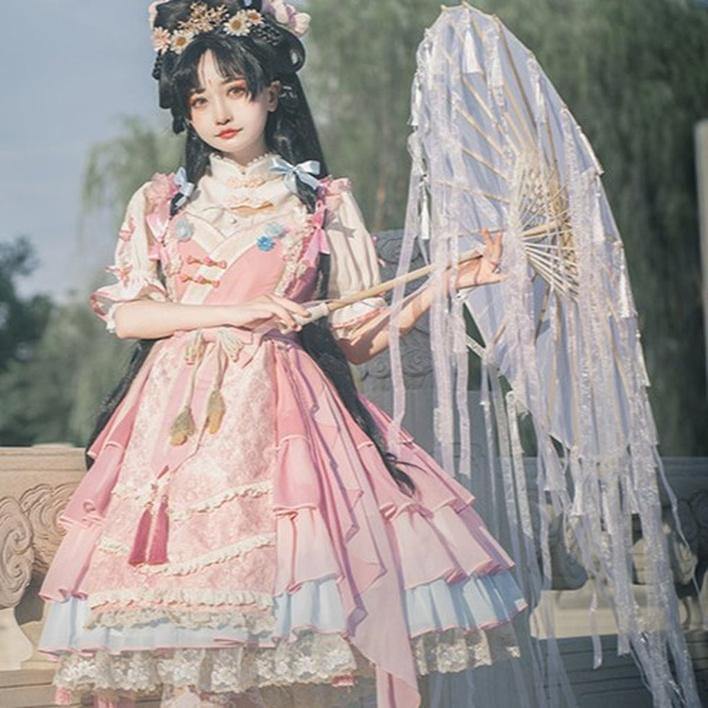 Peach Blossom Jumper Ensemble