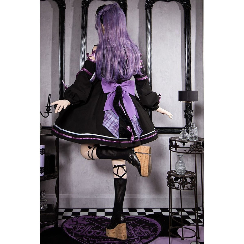 Whimsical Cat Hoodie Dress