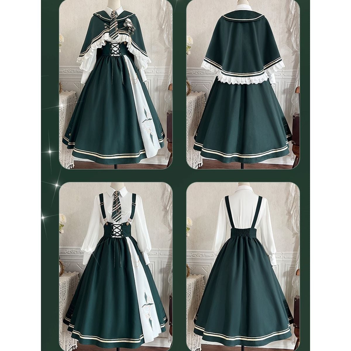 Time Traveler Cape Dress Ensemble