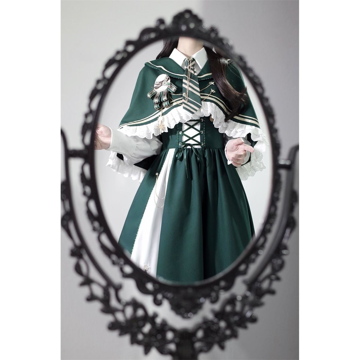 Time Traveler Cape Dress Ensemble