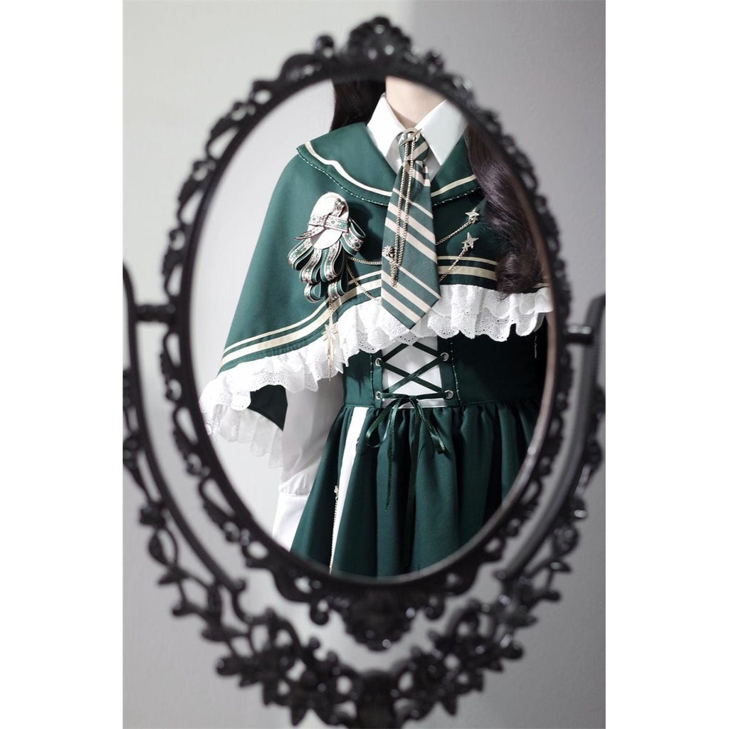 Time Traveler Cape Dress Ensemble
