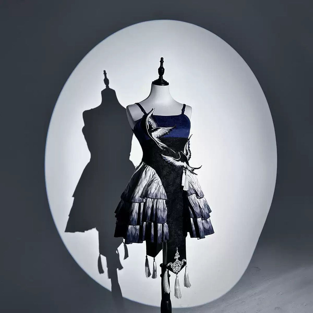 Elegant Oriental Tiered Skirt Coordinates