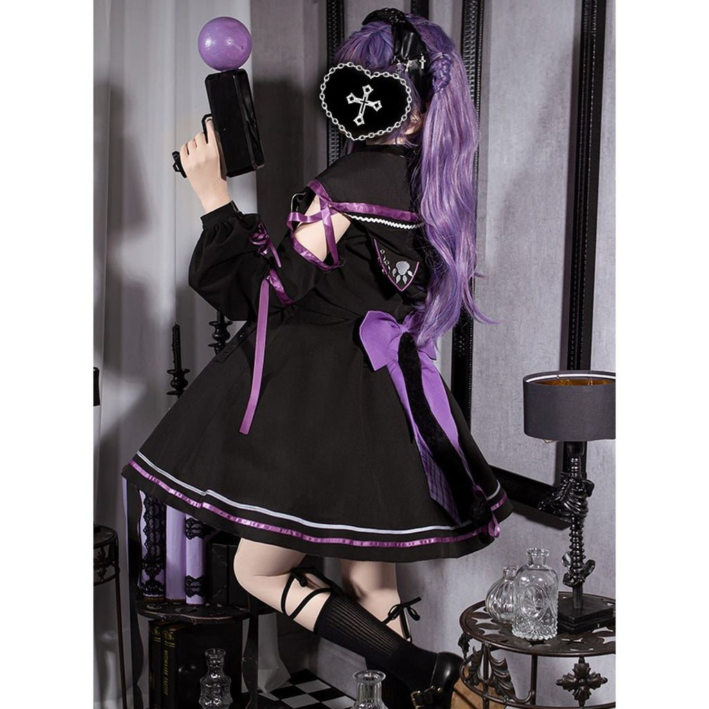 Whimsical Cat Hoodie Dress